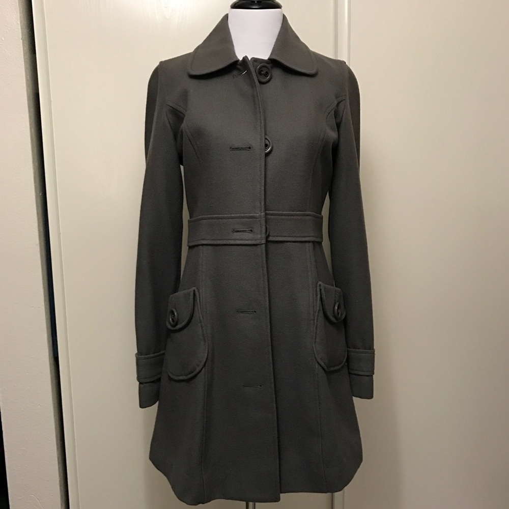 Tulle Gray Pea Coat